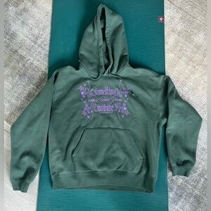 Obey Women’s Hooded Sweatshirt Green Size Medium Something Can Come From Nothing